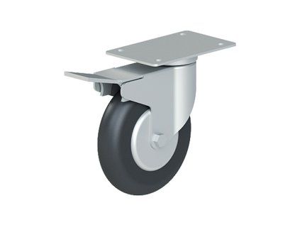 Kolečko Sicolean 100mm otočné, s brzdou