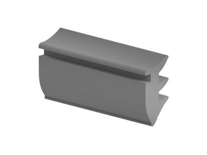 Těsnění panelu černé, 3mm drážka BH 8