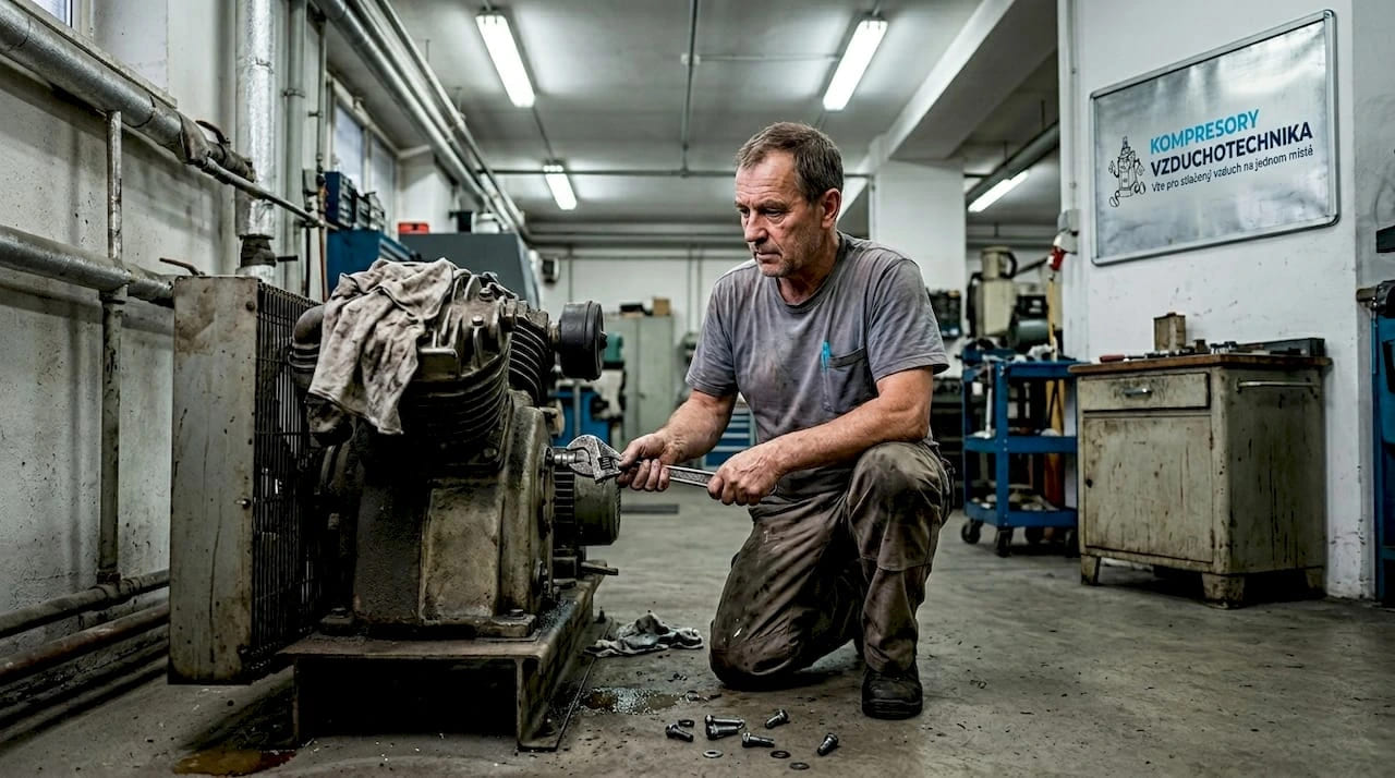 Jak opravit únik vzduchu v kompresoru: průvodce 2026