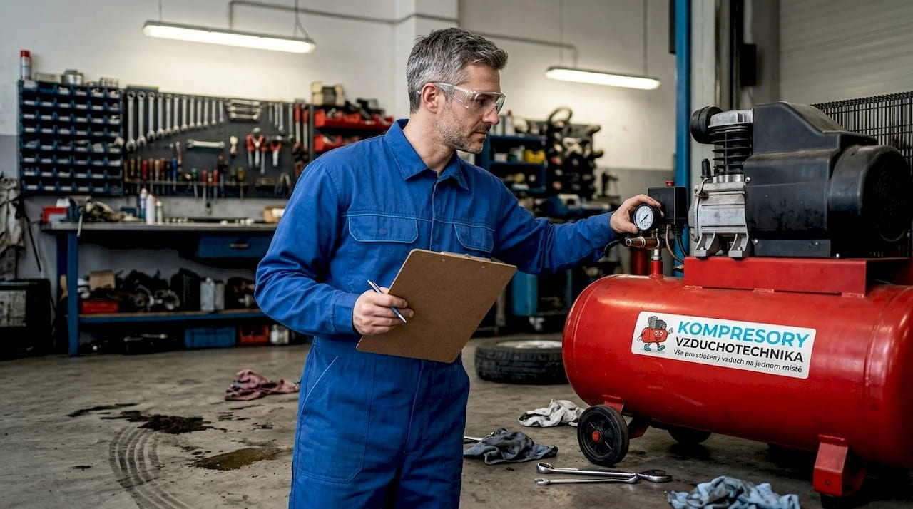 Seznam bezpečnostních pravidel pro práci s kompresorem v automotive 2026