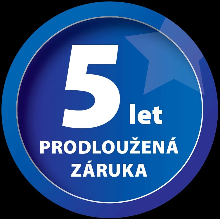 Predĺžená záruka na 5 rokov