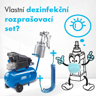 Nedejte žádnému bacilu šanci – originální kompresorový rozprašovač desinfekce