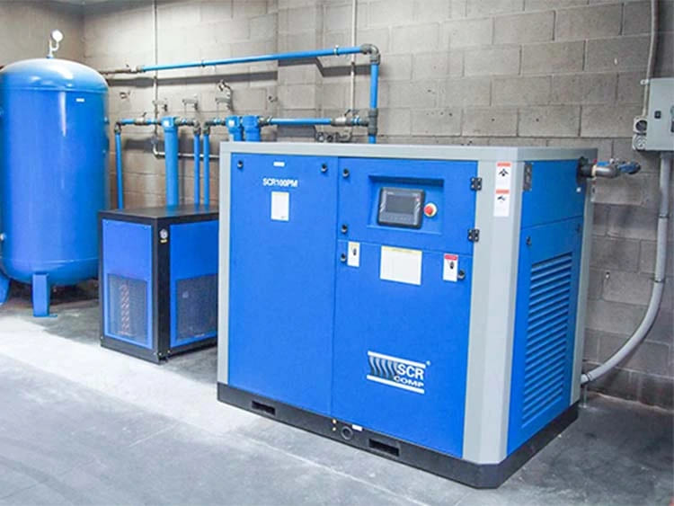 Installation von SCR-Schraubenkompressoren