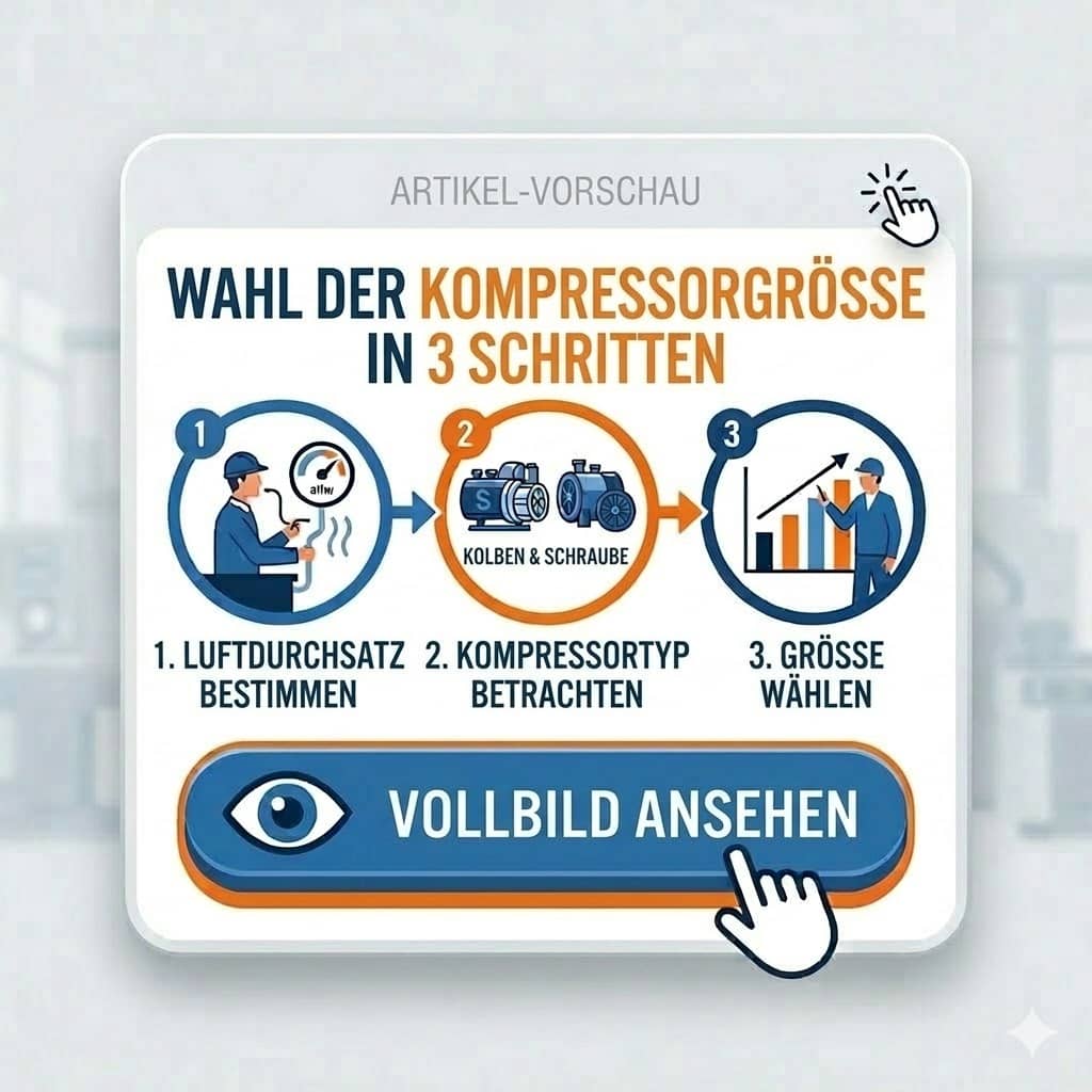 Die Wahl der Kompressorgröße in 3 Schritten