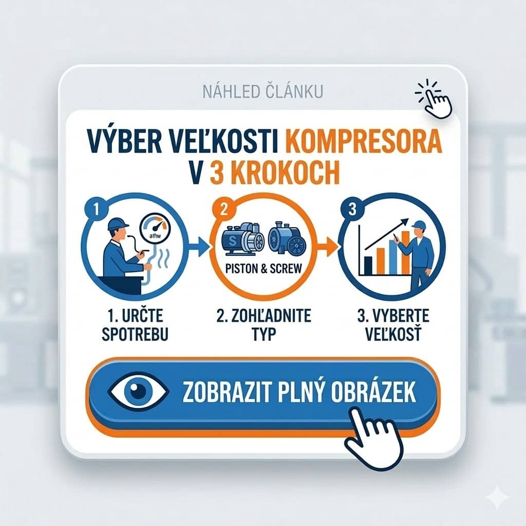 Výber veľkosti kompresora v 3 krokoch