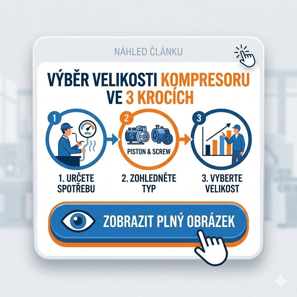 Výběr velikosti kompresoru ve 3 krocích