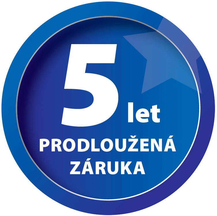 Predĺžená záruka na 5 rokov