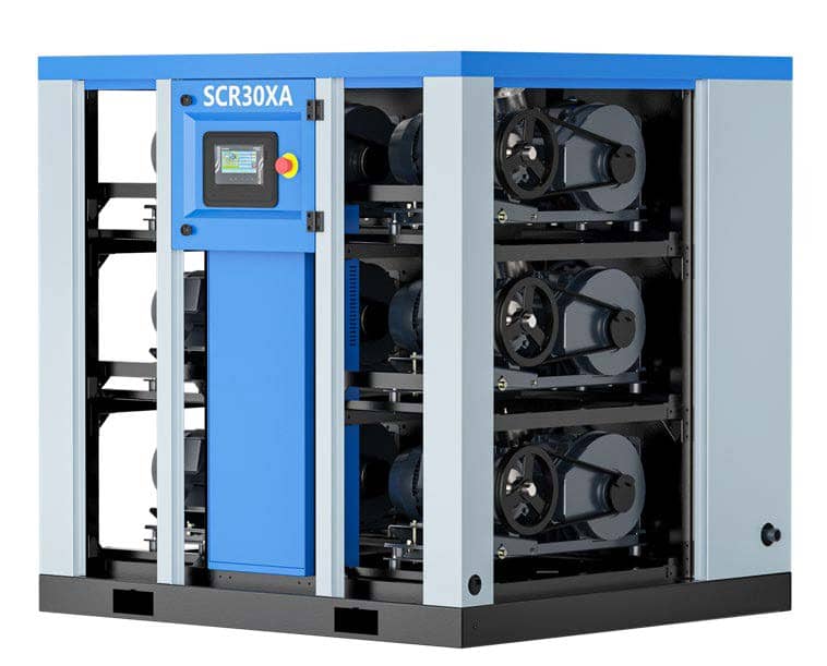 Modely spirálových kompresorů SCR s příkony až do 30 kW