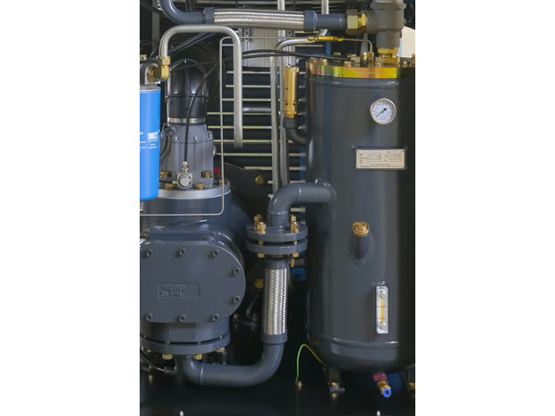 Oil tank assembly with separator and safety valve