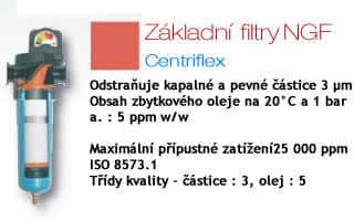 Filtry Centriflex na úpravu stlačeného vzduchu