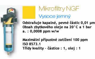 Vysoce velmi jemný filtr NGF UF