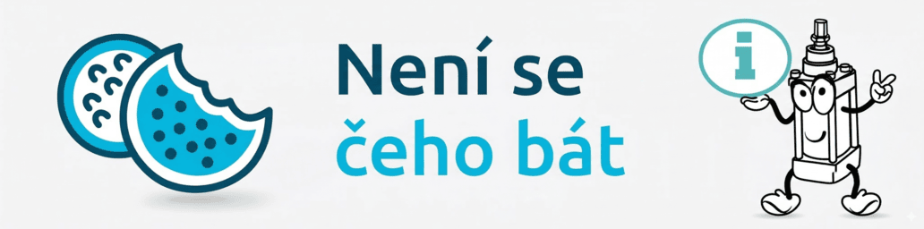 Jaká je úloha cookies – informační banner s ikonami.