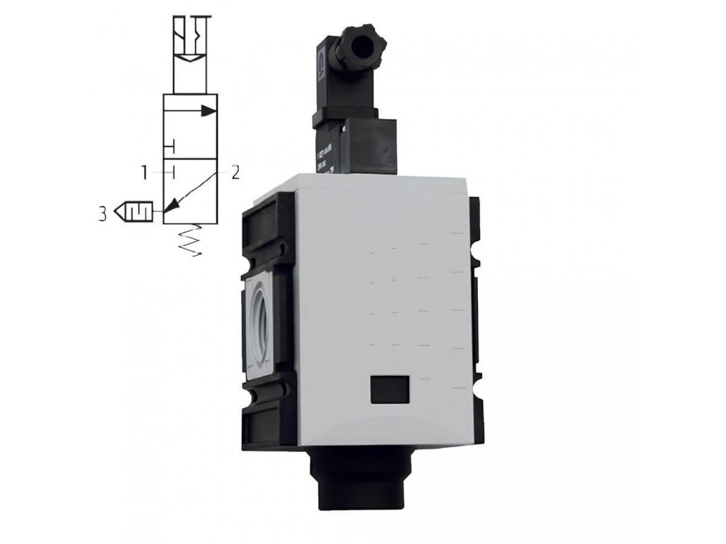 Switching valves - voltage 230V AC, 3/8", 2,000 l/min