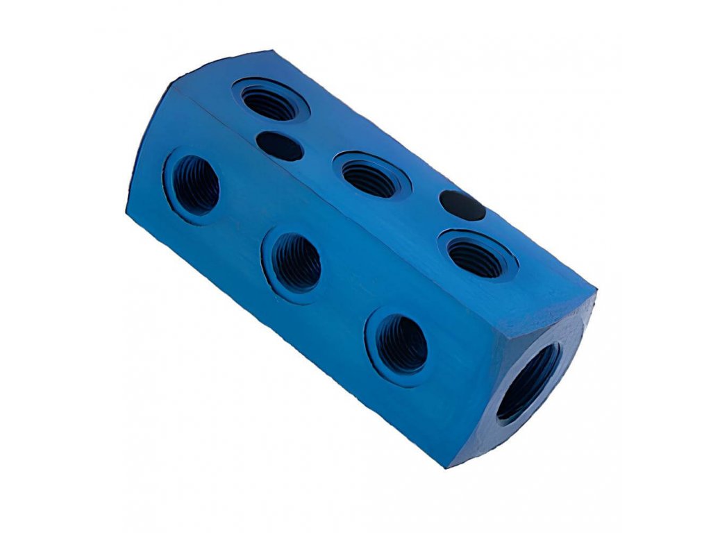 Rozdělovací lišta s jedním vstupem a 9 výstupy 9xG1/4"