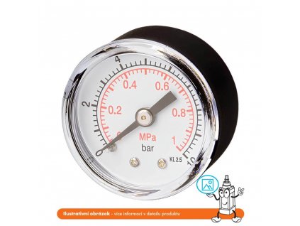 Manometr zadní 0/4 bar - 40 - 1/8