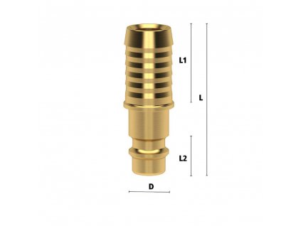 Vsuvky ES s trnem na hadici 10 mm