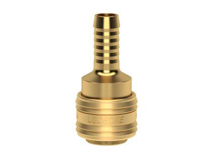 Quick coupling with barb for 9 mm hose
