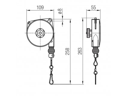 Balancér BA-931 - 0,4/1kg - 1 600mm