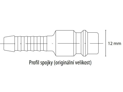 Vsuvka se šroubením a převlečnou maticí 4 x 6 mm