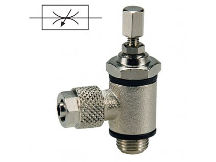 Škrtící ventil oboustranné 6/4 mm - G1/8"