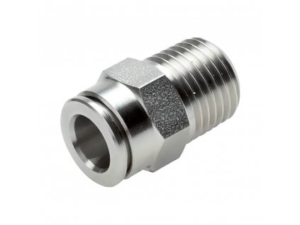 Přímé nerezové šroubení 12 - R 1/4"