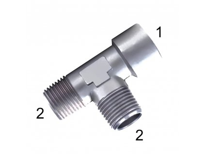 T-šroubení s vnitřními závity G1/2" a vnějším R1/2"