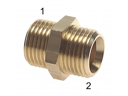 Šroubení s vnějšími závity G1/8"-G1/8"