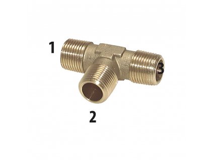 T-piece with Male Threads R1/8" - R1/8"