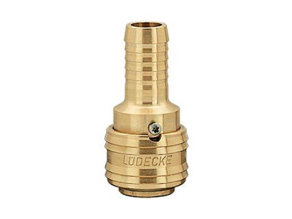 Quick coupling with barb for hose 13 mm