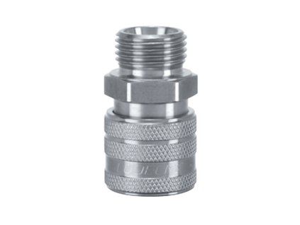 ESE quick coupling with external thread, knurled G3/8"