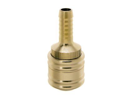 Quick coupling with barb for 9 mm hose
