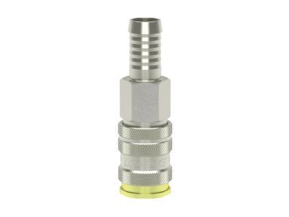 Quick coupling with barb for hose 13 mm
