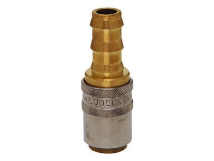 Quick coupling with straight barb for 10 mm hose