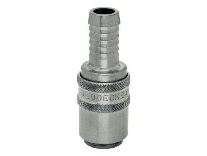 Quick coupling with straight barb for standard 9 mm hose