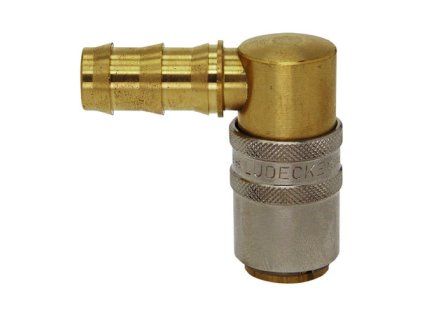 Quick coupling with 90° barb for 13 mm push-in hose