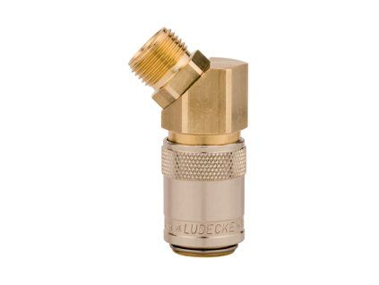ESD coupling with 45° external extended thread G3/8" with valve