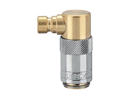 90° quick coupling for transition between ESDMK-ESDS systems with valve