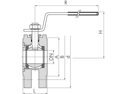 Kulový kohout VL140F - DN50