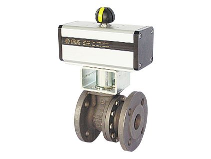 Ball valve 04TTT with double-acting drive - DN150