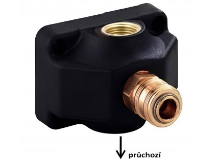 Průchozí krabice pro rozvod vzduchu 2xG1/2" - 1xrychlospojka