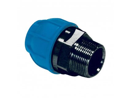 Złącze bezpośrednie z gwintem zewnętrznym G1/2" 20 mm aluminium