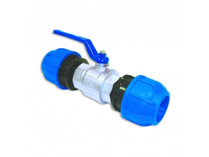 Zawór kulowy ze złączami G1 1/2" 40 mm