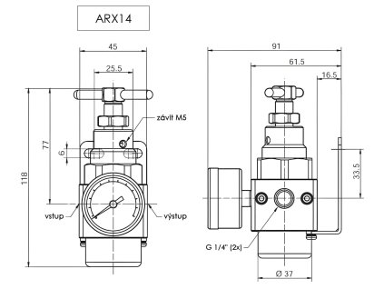 Regulátor tlaku ARX14