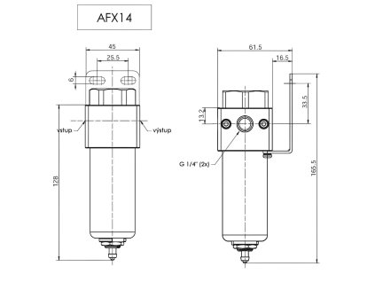 Vzduchový filtr AFX14