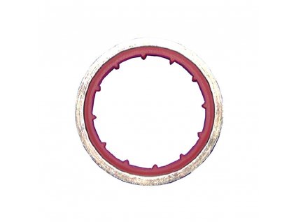 Těsnící kroužek z elastomeru a mosazi DR-12EL