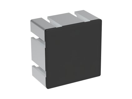 213 zaslepka profilu ac 40 8 80x80 cerna