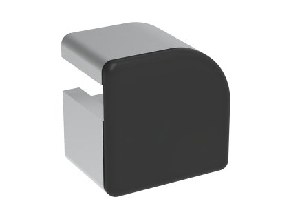 444 zaslepka profilu ac 45 8 32x32 pulkulata cerna