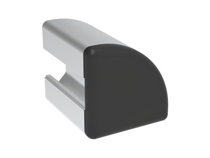 2166 zaslepka profilu bh 20 6 20x20 cerna pulkulata