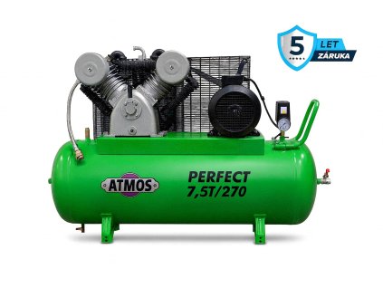 PT75270 pistovy kompresor atmos litinovy prumyslovy robustni