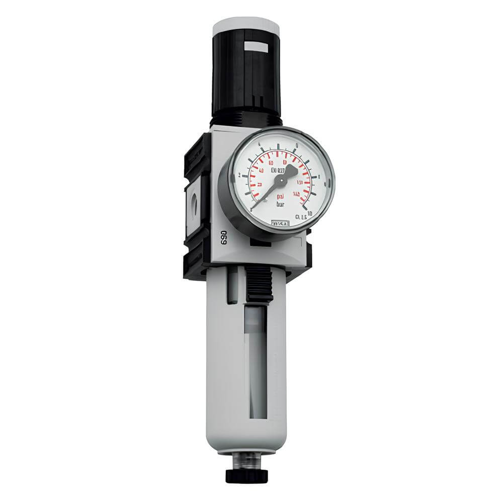 KNOCKS FLUID Technik Regulátor tlaku s filtrem 1/4", 0,1 - 2 bar, 2 000l/min